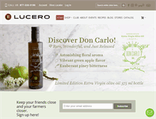 Tablet Screenshot of lucerooliveoil.com